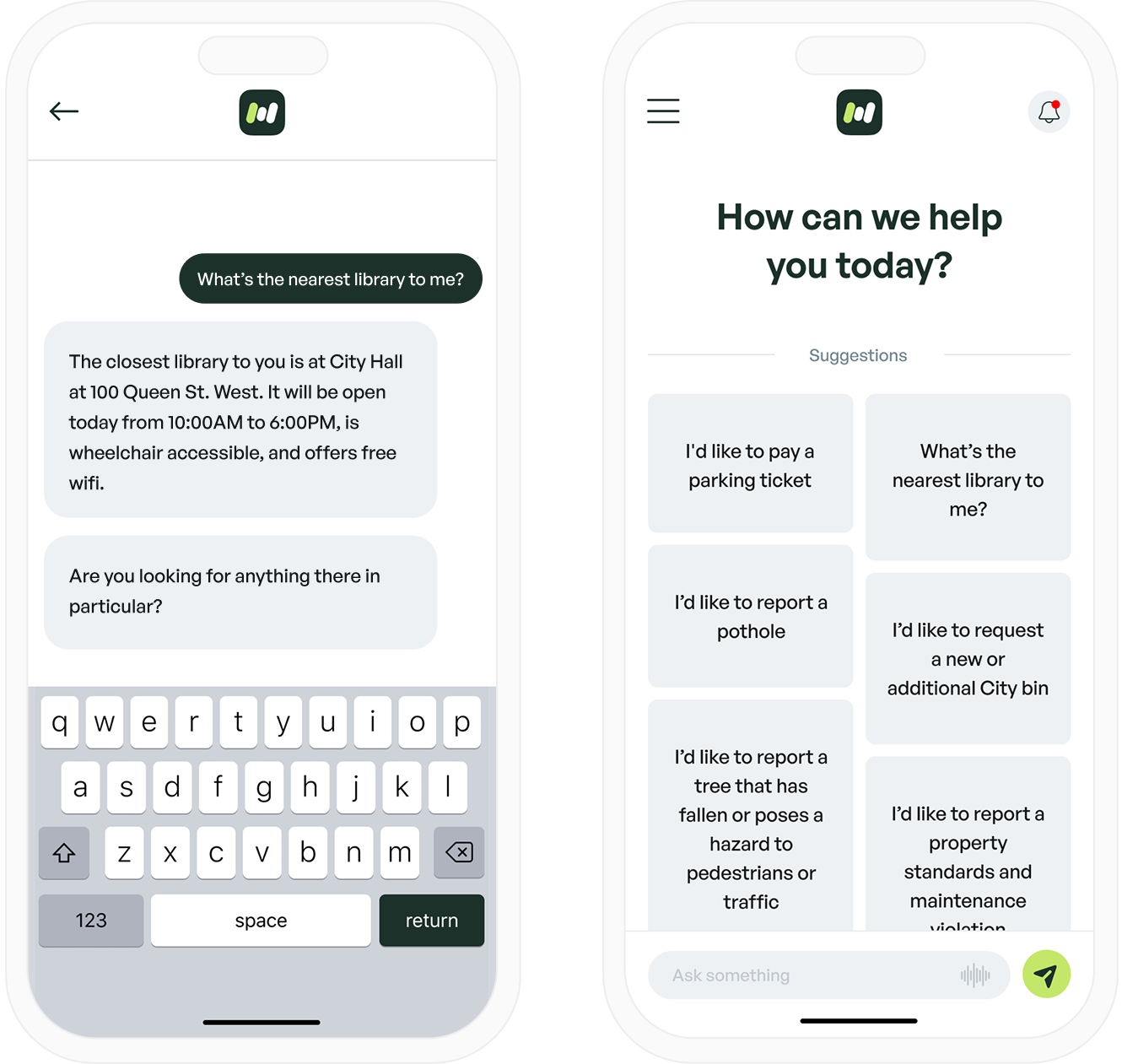 Mobile App - Two Phone Mockups